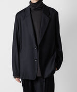 画像をギャラリービューアに読み込む, ATTACHMENT アタッチメントのWASHABLE WO/PE STRETCH SAXONY OVERSIZED LIGHT JACKET - NAVY 公式通販サイトsession福岡セレクトショップ
