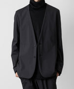 画像をギャラリービューアに読み込む, ATTACHMENT アタッチメントのNY/CO STRETCH JERSEY COLLARLESS JACKET - D.GRAY 公式通販サイトsession福岡セレクトショップ
