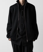 画像をギャラリービューアに読み込む, ato(アトウ)のSTAND COLLAR ZIP CARDIGAN  - BLACKの公式通販サイトsession福岡セレクトショップ
