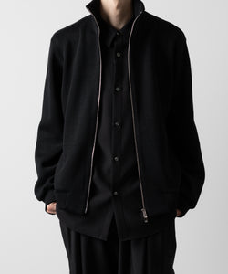 ato(アトウ)のSTAND COLLAR ZIP CARDIGAN  - BLACKの公式通販サイトsession福岡セレクトショップ