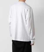 画像をギャラリービューアに読み込む, ATTACHMENT アタッチメントのCOTTON DOUBLE FACE OVERSIZED L/S TEE - WHITEの公式通販サイトsession福岡セレクトショップ
