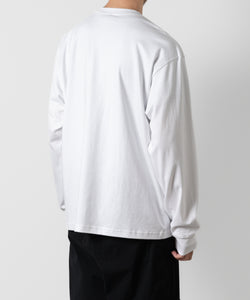 ATTACHMENT アタッチメントのCOTTON DOUBLE FACE OVERSIZED L/S TEE - WHITEの公式通販サイトsession福岡セレクトショップ