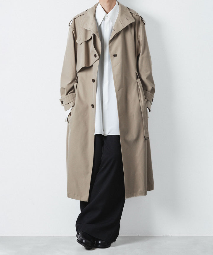 ato(アトウ)のSTAND COLLAR SINGLE TRENCH COAT - BEIGEの公式通販サイトsession福岡セレクトショップ