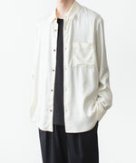 画像をギャラリービューアに読み込む, ATTACHMENT アタッチメントのCU/PE FIBRIL SATIN L/S SHIRT - OFF WHITEの公式通販サイトsession福岡セレクトショップ
