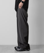 画像をギャラリービューアに読み込む, ATTACHMENT アタッチメント LIMITEDのSORIBIA TWILL BELTED WIDE TROUSERS - D.GRAYの公式通販サイトsession福岡セレクトショップ
