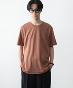 画像をギャラリービューアに読み込む, ATTACHMENT アタッチメントのCOTTON DOUBLE FACE SLIM FIT S/S TEE - BROWNの公式通販サイトsession福岡セレクトショップ
