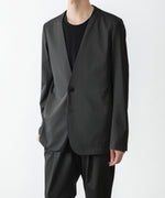 画像をギャラリービューアに読み込む, ATTACHMENT / EXCLUSIVE ITEMアタッチメントのLUCA MATTE TWIST COLLARLESS JKT - D.KHAKIの公式通販サイトsession福岡セレクトショップ

