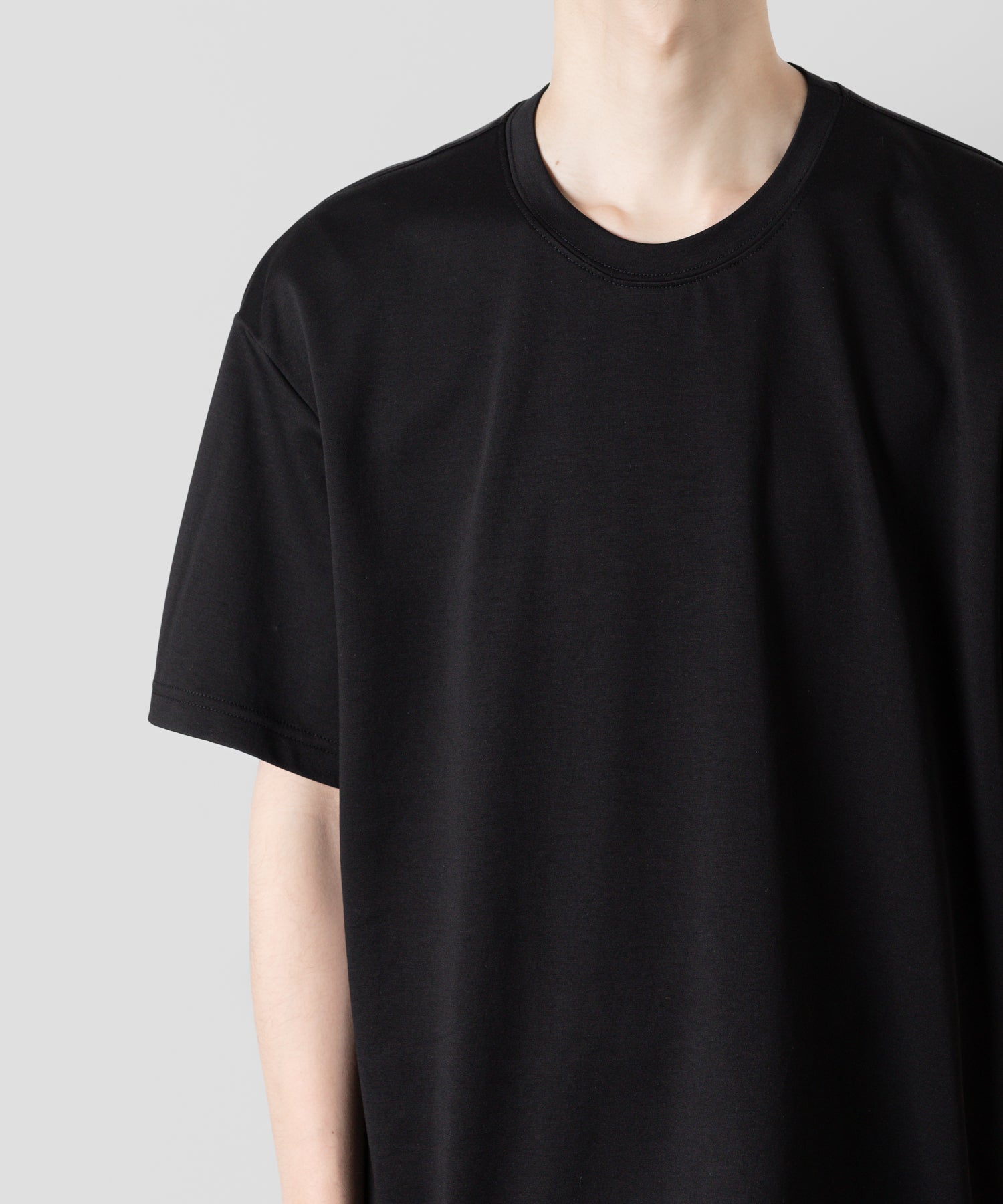 【ATTACHMENT】ATTACHMENT アタッチメントのCOTTON DOUBLE FACE OVERSIZED S/S TEE - BLACK 公式通販サイトsession福岡セレクトショップ