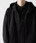 画像をギャラリービューアに読み込む, ATTACHMENT アタッチメントのCO/PE DOUBLE KNIT ZIP UP HOODIE - BLACK 公式通販サイトsession福岡セレクトショップ
