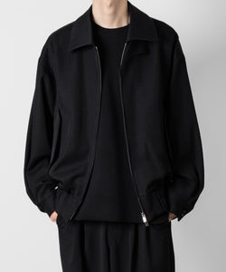 ATTACHMENT アタッチメントの2/48 WO KERSEY ZIP UP BOMBER JACKET - BLACK 公式通販サイトsession福岡セレクトショップ