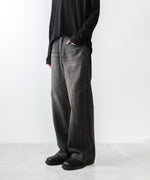 画像をギャラリービューアに読み込む, ATTACHMENT アタッチメントの11OZ DENIM WIDE JEANS - BLACKの公式通販サイトsession福岡セレクトショップ
