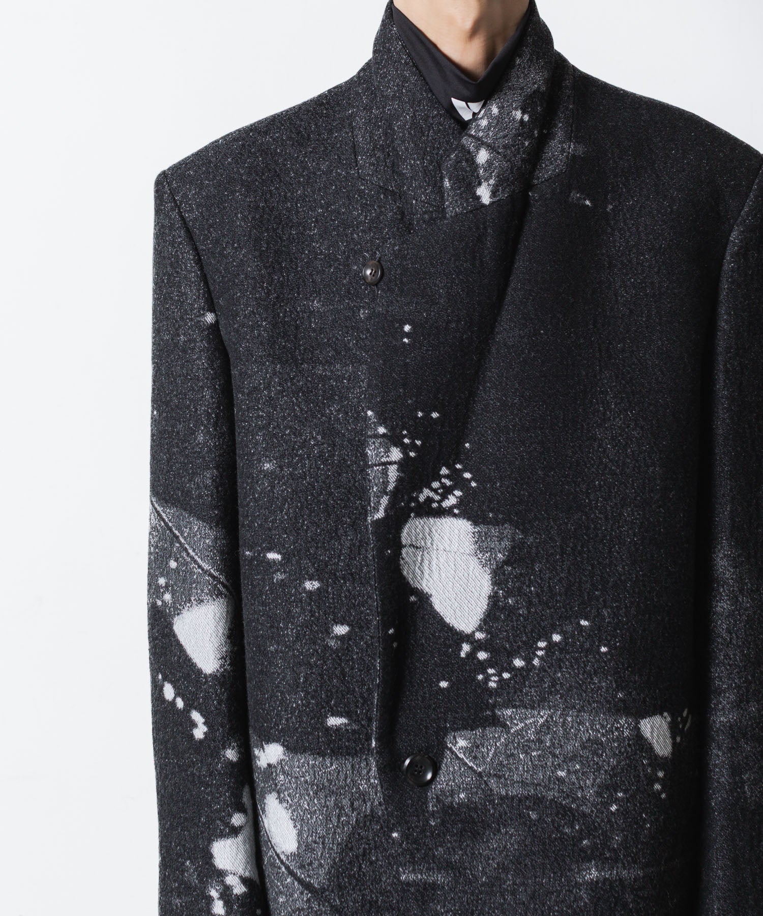 VEIN ヴェインのCO/WO PHOTO JACQUARD OVER JACKET - BLACKの公式通販サイトsession福岡セレクトショップ