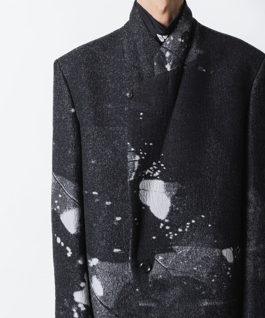 VEIN ヴェインのCO/WO PHOTO JACQUARD OVER JACKET - BLACKの公式通販サイトsession福岡セレクトショップ
