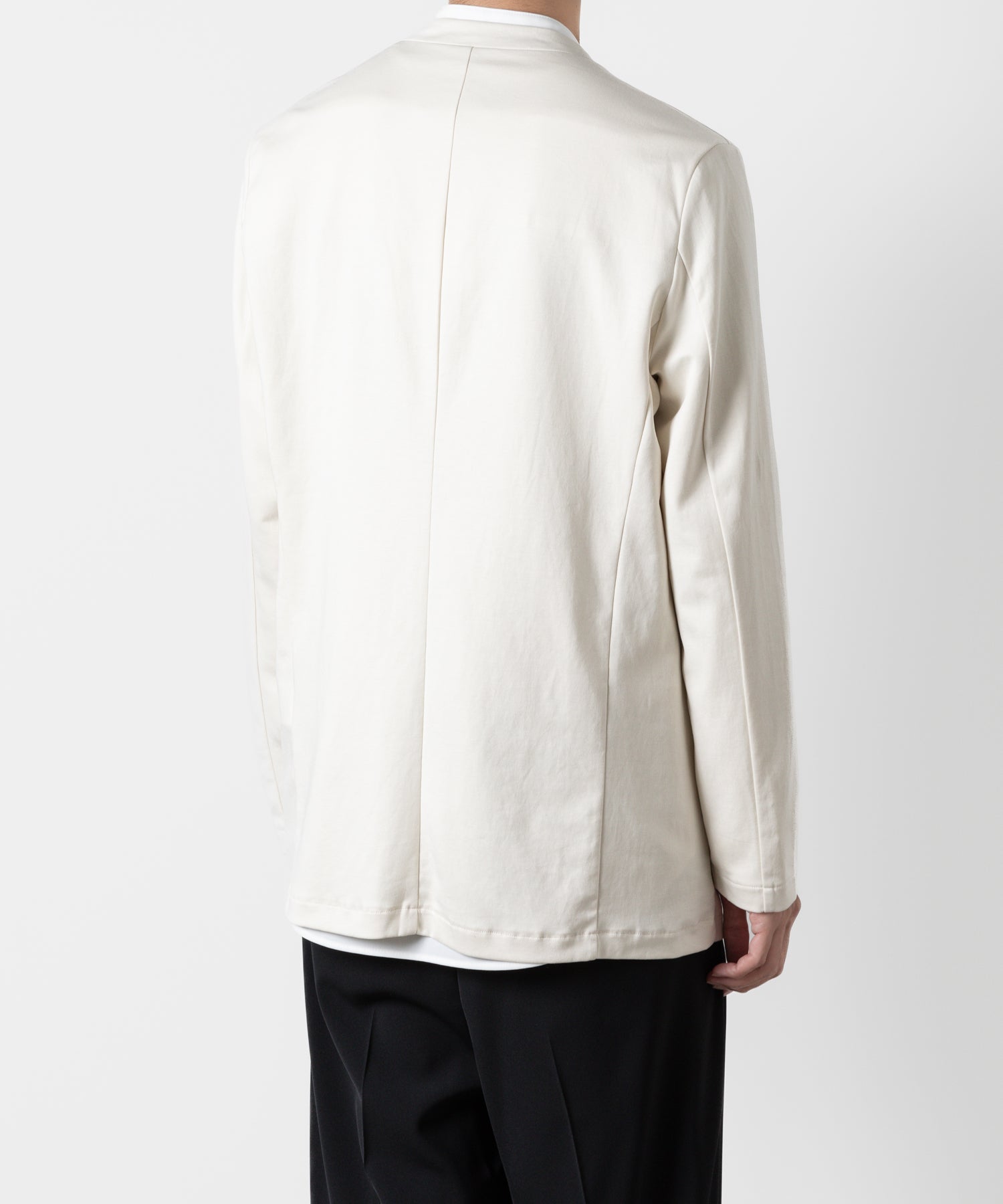 ATTACHMENT アタッチメントのCOTTON DOUBLE FACE COLLARLESS CARDIGAN - OFF WHITE 公式通販サイトsession福岡セレクトショップ