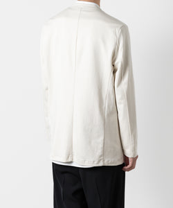 ATTACHMENT アタッチメントのCOTTON DOUBLE FACE COLLARLESS CARDIGAN - OFF WHITE 公式通販サイトsession福岡セレクトショップ