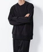 画像をギャラリービューアに読み込む, ATTACHMENT アタッチメントのCO STRECH TERRY PULLOVER - BLACKの公式通販サイトsession福岡セレクトショップ
