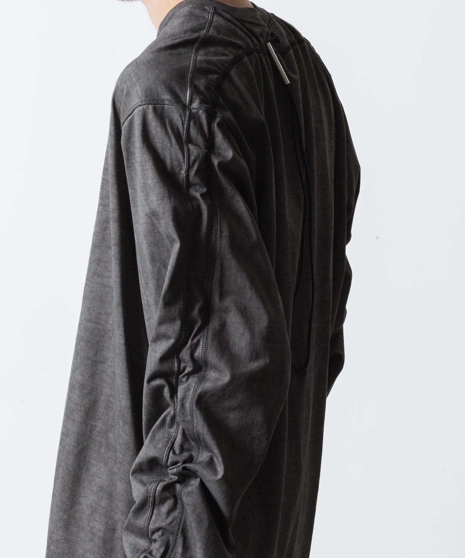 VEIN ヴェインの100/3 SUEDE JERSEY COLD DYED VESSEL L/S TEE - GRAYの公式通販サイトsession福岡セレクトショップ