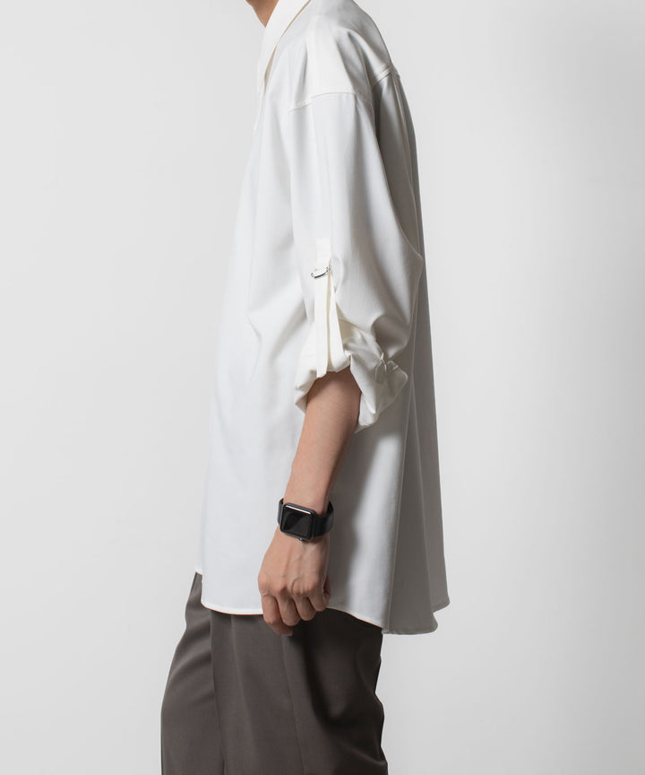 ATTACHMENT アタッチメントのPE/RY STRETCH TROPICAL STRAP SLEEVE L/S SHIRT - WHITEの公式通販サイトsession福岡セレクトショップ