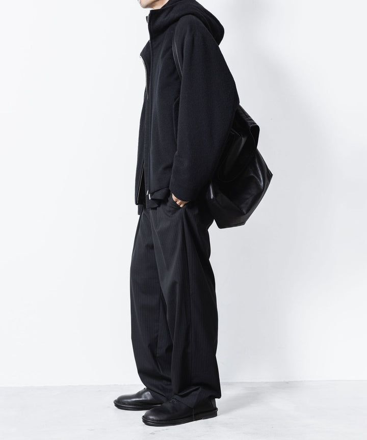 ATTACHMENT アタッチメントのWOOL SHAGGY PADDING HOODED JACKET - BLACKの公式通販サイトsession福岡セレクトショップ