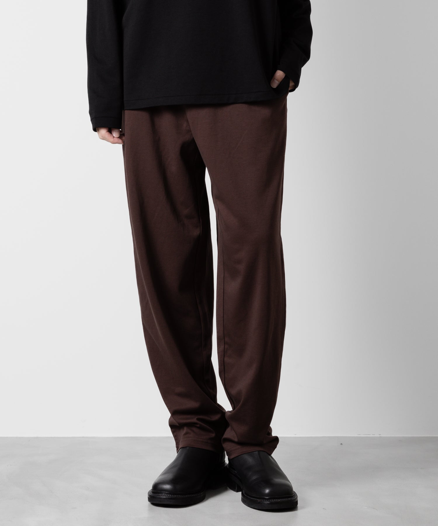 ATTACHMENT アタッチメントのCOTTON DOUBLE FACE LOUNGE TROUSERS - BORDEAUX 公式通販サイトsession福岡セレクトショップ