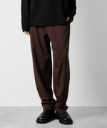 画像をギャラリービューアに読み込む, ATTACHMENT アタッチメントのCOTTON DOUBLE FACE LOUNGE TROUSERS - BORDEAUX 公式通販サイトsession福岡セレクトショップ
