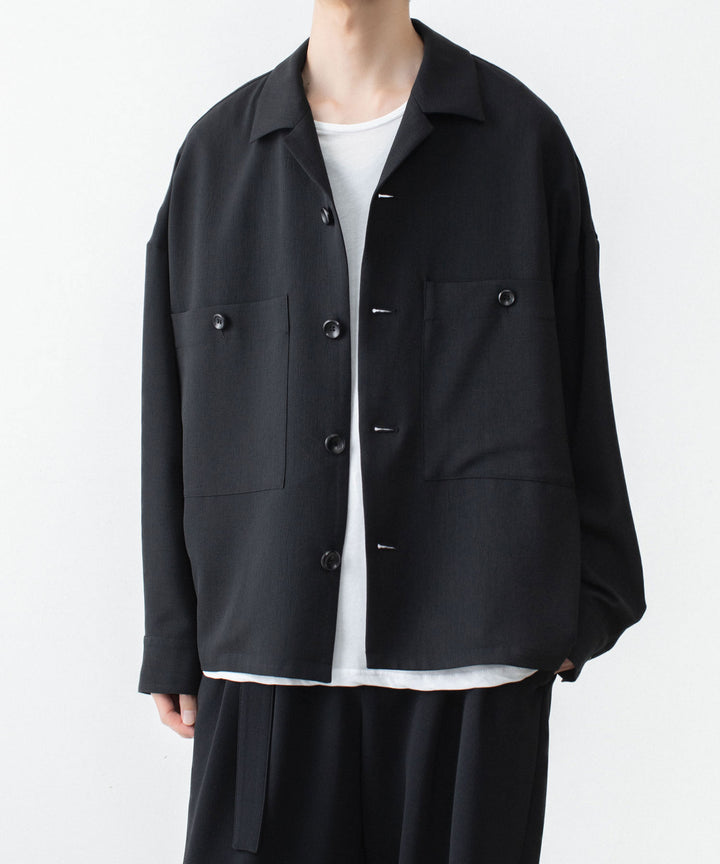 ATTACHMENT / EXCLUSIVE ITEMアタッチメントのPE LIGHT TROPICAL OVERSIZED SHIRT BLOUSON - BLACKの公式通販サイトsession福岡セレクトショップ