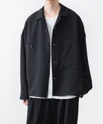 画像をギャラリービューアに読み込む, ATTACHMENT / EXCLUSIVE ITEMアタッチメントのPE LIGHT TROPICAL OVERSIZED SHIRT BLOUSON - BLACKの公式通販サイトsession福岡セレクトショップ
