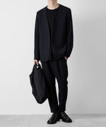 画像をギャラリービューアに読み込む, ATTACHMENT アタッチメントのPE STRETCH DOUBLE CLOTH COLLARLESS JACKET - NAVY 公式通販サイトsession福岡セレクトショップ
