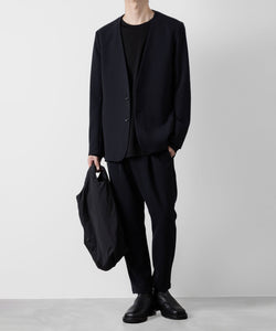 ATTACHMENT アタッチメントのPE STRETCH DOUBLE CLOTH COLLARLESS JACKET - NAVY 公式通販サイトsession福岡セレクトショップ