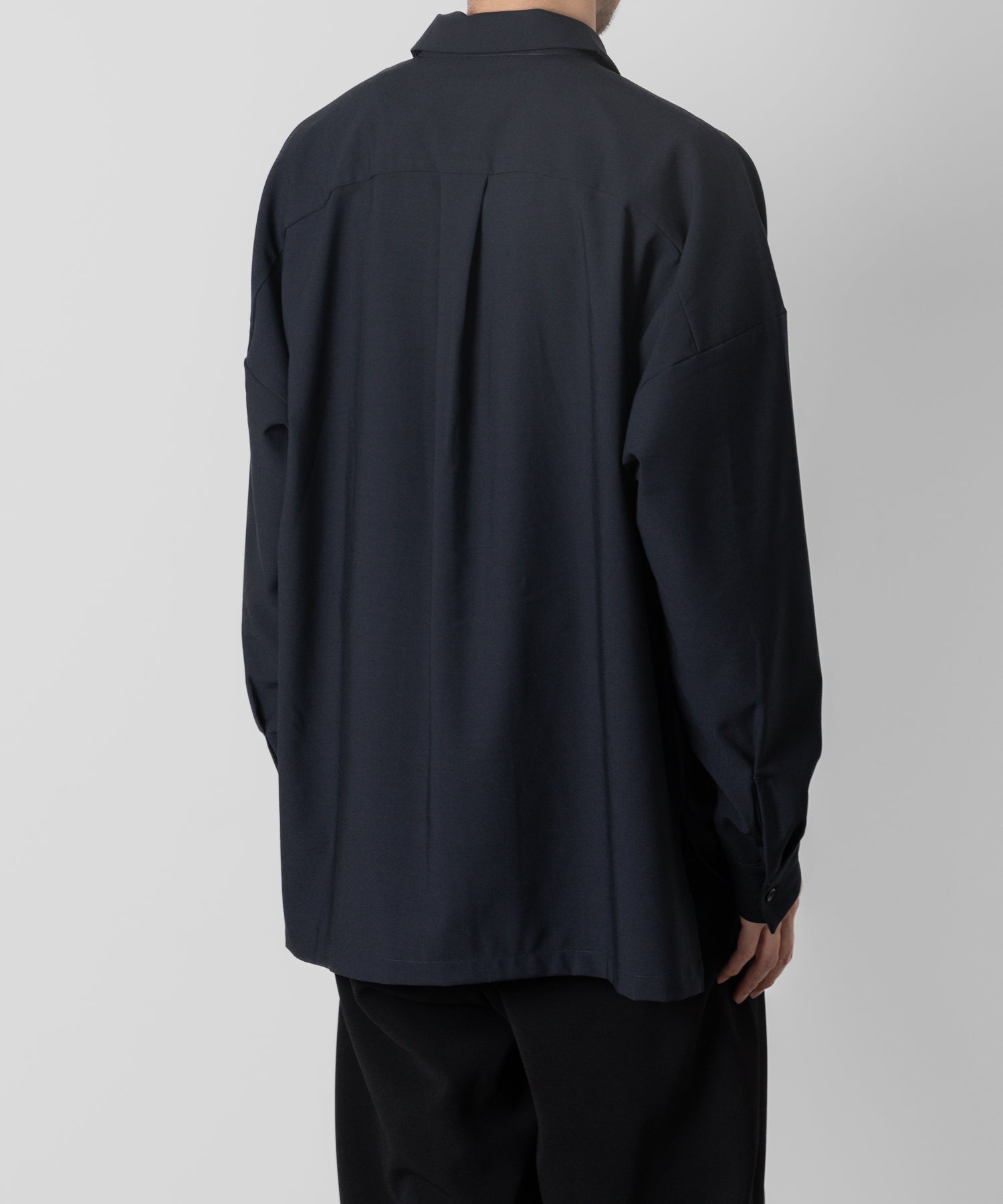 ATTACHMENT アタッチメントのPE/RY STRETCH TROPICAL OVERSIZED OPENCOLLAR L/S SHIRT - NAVY 公式通販サイトsession福岡セレクトショップ