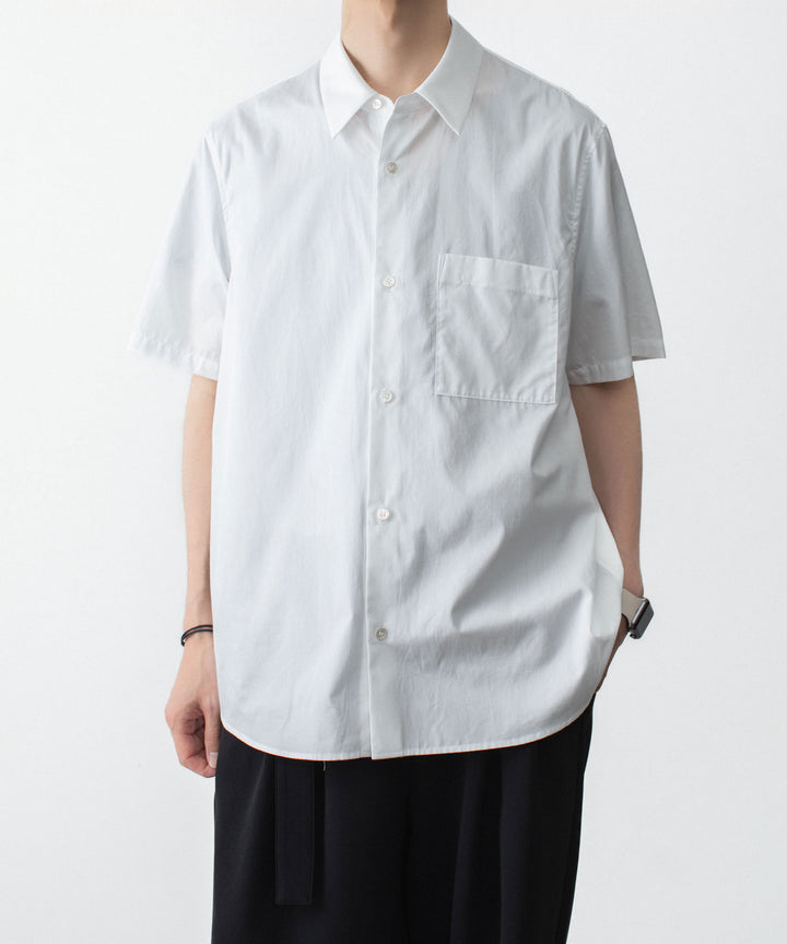 ATTACHMENT アタッチメントの140/2 GIZA BROAD S/S SHIRT - WHITEの公式通販サイトsession福岡セレクトショップ