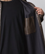 画像をギャラリービューアに読み込む, VEIN-ヴェイン SYNTHETIC LEATHER L/S SHIRTのBROWN 公式通販サイトsession福岡セレクトショップ
