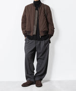 画像をギャラリービューアに読み込む, VEIN ヴェインのSYNTHETIC SUEDE LEATHER BOMBER JKT - BROWNの公式通販サイトsession福岡セレクトショップ
