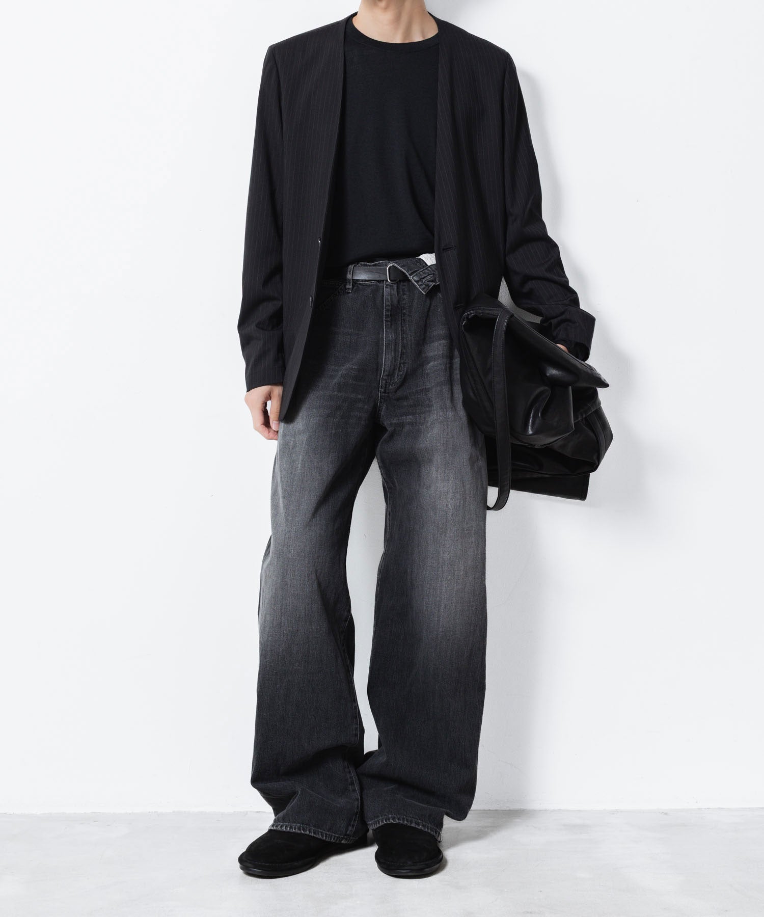 ATTACHMENT アタッチメントの11OZ DENIM FLAP JEANS - BLACKの公式通販サイトsession福岡セレクトショップ
