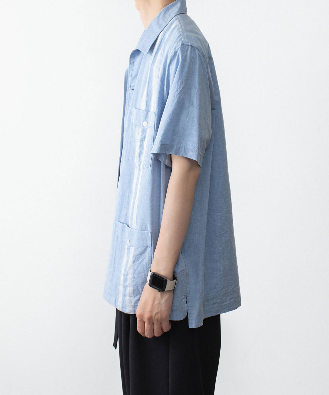 ATTACHMENT アタッチメントのCO/TEN JACQUARD LAWN GUAYABERA SHIRT - S.BLUEの公式通販サイトsession福岡セレクトショップ