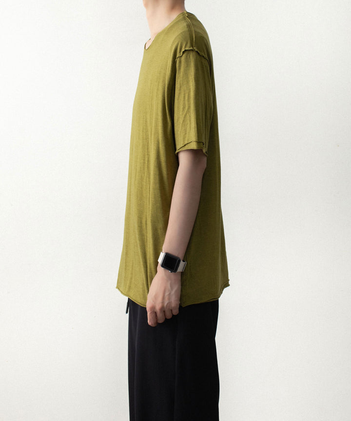 ATTACHMENT アタッチメントのCO/CU JERSEY SLIM FIT LAYERED S/S TEE - D.YELLOWの公式通販サイトsession福岡セレクトショップ