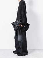 画像をギャラリービューアに読み込む, VEIN ヴェインの11OZ DENIM CUT OFF BAGGY TROUSERS - BLACKの公式通販サイトsession福岡セレクトショップ
