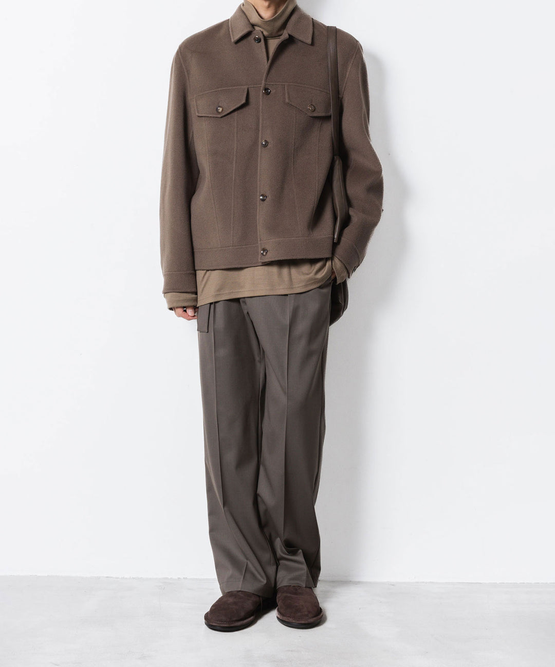 ATTACHMENT アタッチメントのWO/CA DOUBLE FACE BEAVER TRACKER JACKET - KHAKI GRAYの公式通販サイトsession福岡セレクトショップ