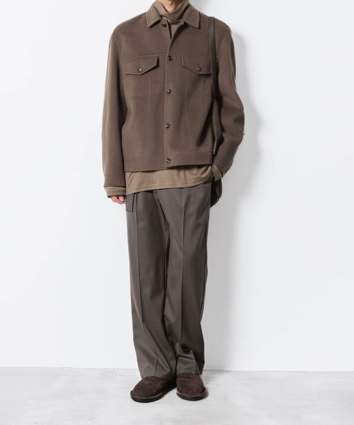 ATTACHMENT アタッチメントのWO/CA DOUBLE FACE BEAVER TRACKER JACKET - KHAKI GRAYの公式通販サイトsession福岡セレクトショップ