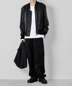 【ATTACHMENT】ATTACHMENT アタッチメントのNY/CO TWILL WIDE CARGO TROUSERS - BLACK 公式通販サイトsession福岡セレクトショップ