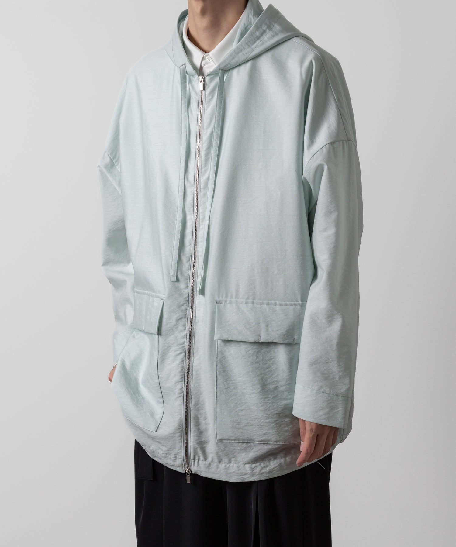 ATTACHMENT アタッチメントのWO/NY VOILE ZIP UP HOODED JACKET - L.GREEN 公式通販サイトsession福岡セレクトショップ