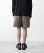 画像をギャラリービューアに読み込む, ATTACHMENT アタッチメントのNY TAFFETA SHORTS - KHAKI GRAYの公式通販サイトsession福岡セレクトショップ
