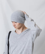 画像をギャラリービューアに読み込む, ATTACHMENT アタッチメントのCASHMERE　KNIT BEANIE - X.GRAYの公式通販サイトsession福岡セレクトショップ
