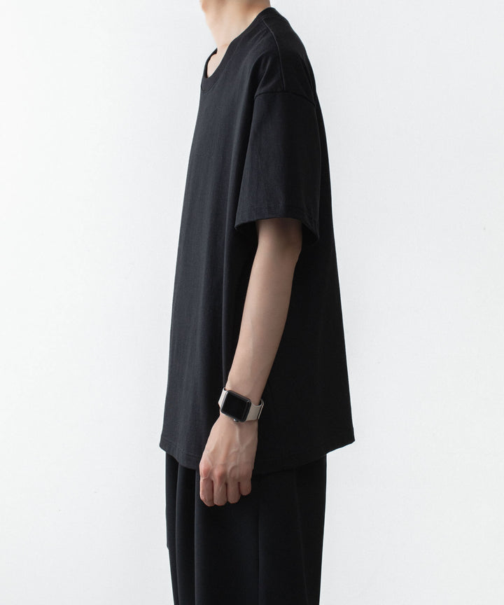 ATTACHMENT アタッチメントの30//2 SUVIN JERSEY EMBROIDERY TEE - BLACKの公式通販サイトsession福岡セレクトショップ
