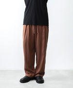 画像をギャラリービューアに読み込む, ATTACHMENT アタッチメントのCU/PE FIBRIL SATIN EASY TROUSERS - L.BROWNの公式通販サイトsession福岡セレクトショップ
