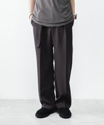 画像をギャラリービューアに読み込む, ATTACHMENT アタッチメントのPE STRETCH DOUBLE CLOTH BELTED STRAIGHT TROUSERS - D.BROWNの公式通販サイトsession福岡セレクトショップ
