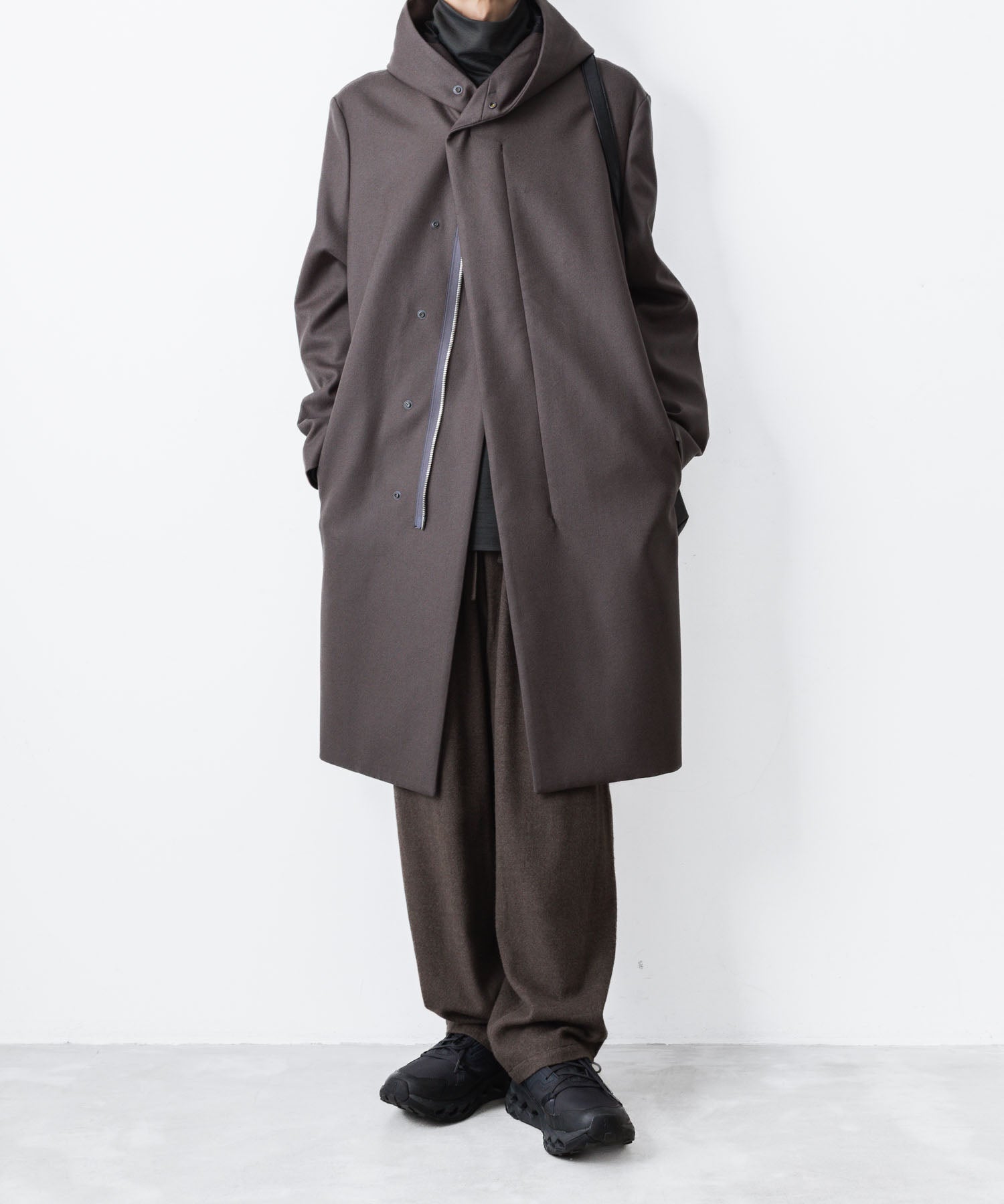 ATTACHMENT アタッチメントのRY/CO/SI FLANNEL 1TUCK EASY TROUSERS - D.GRAYの公式通販サイトsession福岡セレクトショップ