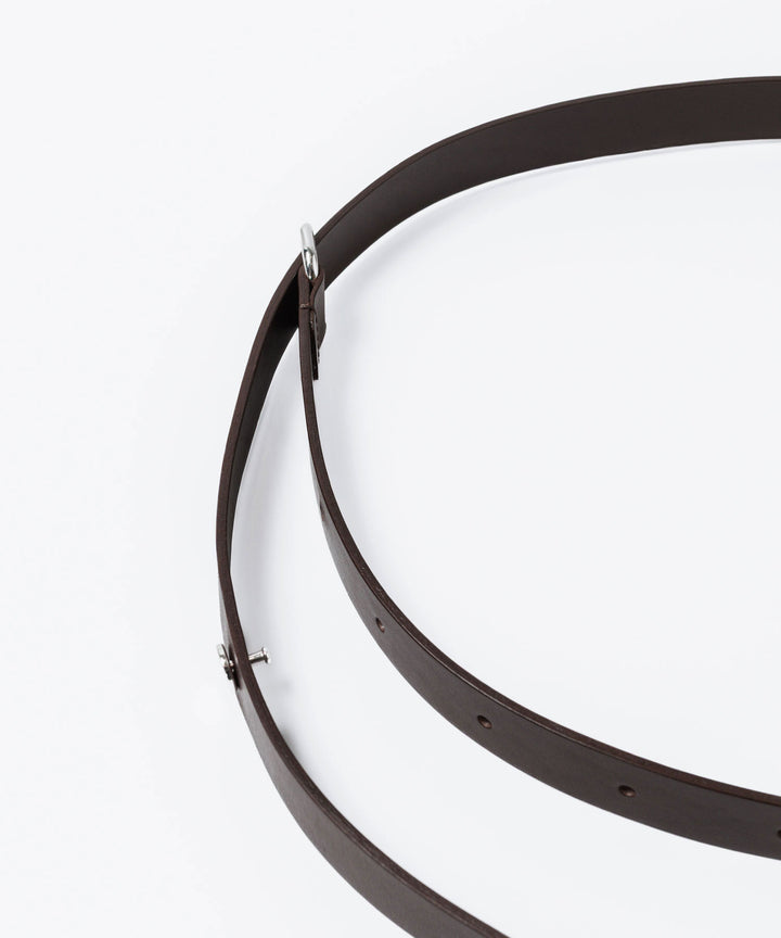 ATTACHMENT アタッチメントのCOW LEATHER BUCKLE LESS BELT - BROWNの公式通販サイトsession福岡セレクトショップ