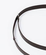 画像をギャラリービューアに読み込む, ATTACHMENT アタッチメントのCOW LEATHER BUCKLE LESS BELT - BROWNの公式通販サイトsession福岡セレクトショップ
