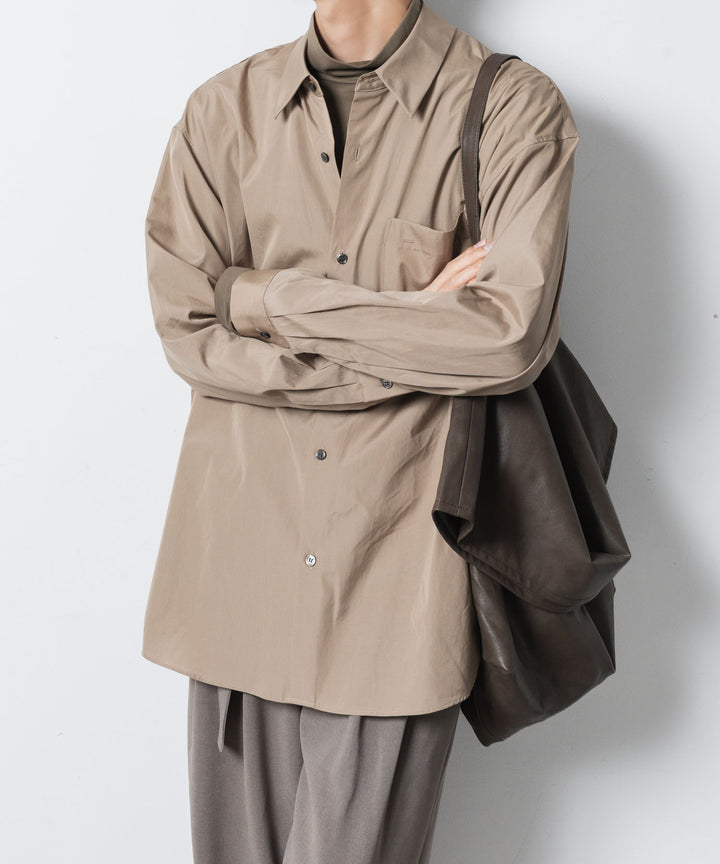 ATTACHMENT アタッチメントの140/2 GIZA BROAD L/S SHIRT - CAMELの公式通販サイトsession福岡セレクトショップ